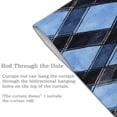 thumbnail image 4 of Door Curtain 34x56in Two Pieces Of Uniform Is Not Easy To Wrinkle The Room Shade And Dustproof For The Wall On The Door Or Window Argyle Plaid Doderblue_1, 4 of 5