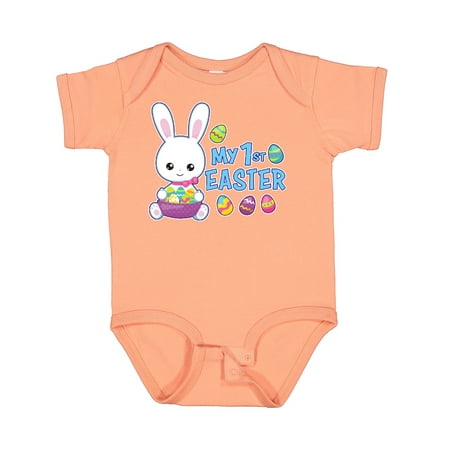 

Inktastic My 1st Easter with Bunny and Easter Basket Gift Baby Boy Bodysuit
