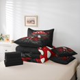 thumbnail image 6 of Manfei Red Mushroom 7-Piece Bedding Comforter Set,Natural Plant King Bedding Sets,Rustic Flower Floral Bed Sheets For Child,Super Cozy Room Decor Reversible, 6 of 8