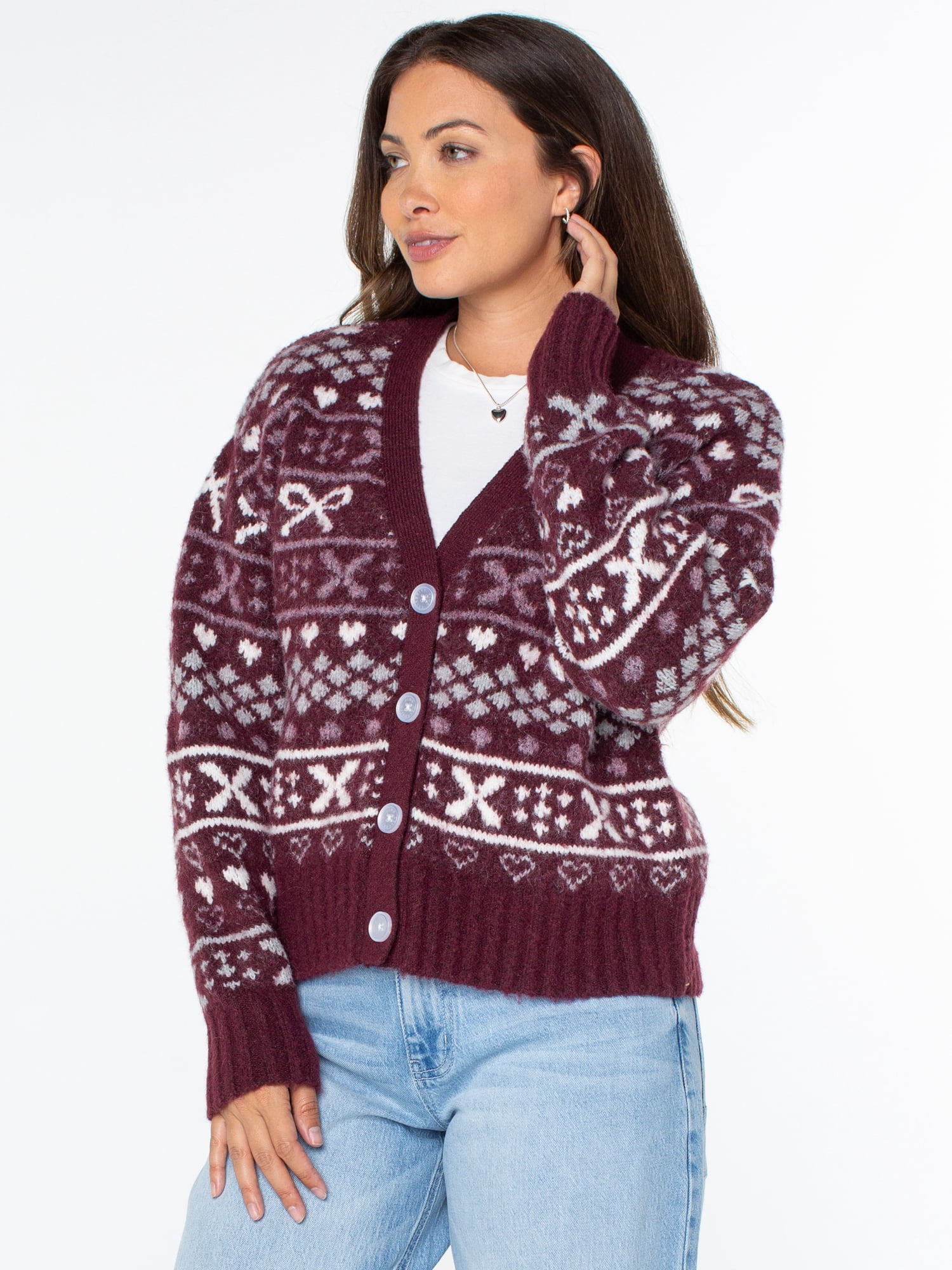 Celebrity Pink Women's and Women's Plus Cardigan Sweater, Sizes XS-4X