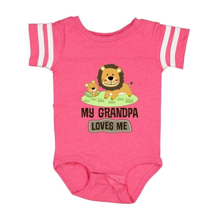 

Inktastic Grandpa Loves Me Grandson Gift Baby Boy or Baby Girl Bodysuit