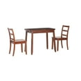 thumbnail image 3 of Linon Breia 3-Piece Dining Set Extendable Storage Tabletop in Cherry Wood Finish, 3 of 16