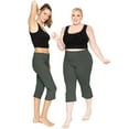 thumbnail image 2 of Stretch Is Comfort Women's Capri Yoga Pants | Adult Small- 7x, 2 of 6