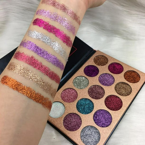 Pressed Glitter Eyeshadow Palette Mineral Shimmer Makeup Palette Eye