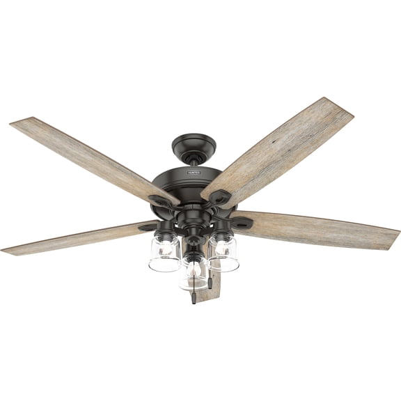 Restored Hunter Fan 60 inch Indoor Ceiling Fan with Lights and Pull Chain (Refurbished)