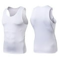 thumbnail image 2 of Mens Shirts Mens Quick Drying Compression Shirt Slimming Body Shaper Vest Workout Tank Tops Abs Abdomen Undershirts Gifts for Men White Polyester 3X, 2 of 3