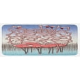 thumbnail image 1 of Fun Kitchen Mat, 5 Flamingos Maze Game Joyful Animal Cartoon Reed Bed Water, Plush Decorative Kitchen Mat with Non Slip Backing, 47" X 19", Violet Blue Pale Blue, by Ambesonne, 1 of 1