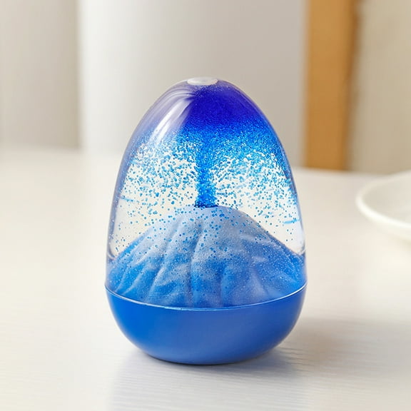 Liquid Motion Hourglass Creative Volcano Hourglass Sand Timer Acrylic Ornamental Hourglass Home Decoration Gift For Kids,Blue