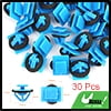 Rivet Blue Bumper Fender Fastener Clip 30pcs Plastic for Hyundai Kia 87756-1F000