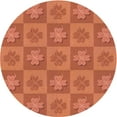 thumbnail image 1 of Ahgly Company Tapis d'Intérieur Lavables en Machine, Ronds, Transitionnels, Orange Vif, 5' Ronds, 1 of 7