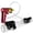 Red, variant on LeLuv Vibrating Buddy Penis Pump | Blue Maxi Ergonomic Handle | Double-Ended 18 inch Length x 1.75 inch Diameter Cylinder