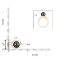 thumbnail image 4 of Angara Tahitian Cultured Pearl and Diamond Loop Ring in 14K Yellow Gold for Women | June Birthstone Jewelry for Her, 4 of 8