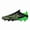 black, variant on Men's Slip-On Soccer Cleats, Adult Male Firm Ground Football Shoes with Studded Outsole for Outdoor Grass Field Training