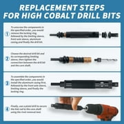 Minova Rivet Removal Tool, High Cobalt Rivet Removal Drill Bit, Suitable for Durable and high-Frequency use with Standard and Stainless Steel 1/8, 5/32, 3/16, 7/32,1/4 Rivets