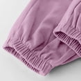 thumbnail image 5 of CPNG Girls Casual Baggy Cargo Pants Teen Girls Multi-Pocket Straight Wide Leg Athletic Pants Loose Elastic Waist Cargo Trousers(Pink,11-12 Years), 5 of 8