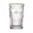 thumbnail image 1 of HLONK Romantic Embossed Water Glass Premium Glass Set For Refreshments  Soda & Beverages  Perfect For Dinner Parties  Bars & Restaurants, 1 of 4