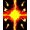 Red Orange Yellow Black, Pattern 5, variant on ODIKA 8'x10' Washable Area Rug Non-Shedding, Easy Care, Gamer Gamepad Design With Colorful Burst And Fiery Accents for King Size Bedroom Under Bed, Master Suite