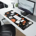 thumbnail image 2 of Long Mouse Pads for Desk,Halloween Pumpkin Skull Pattern Desk Mats on Top Of Desks, Desk Mouse Pad Extra Large with 3mm Non-Slip Base and Stitched Edge for Gaming,Office,Work,Home 31.5x11.8in, 2 of 5