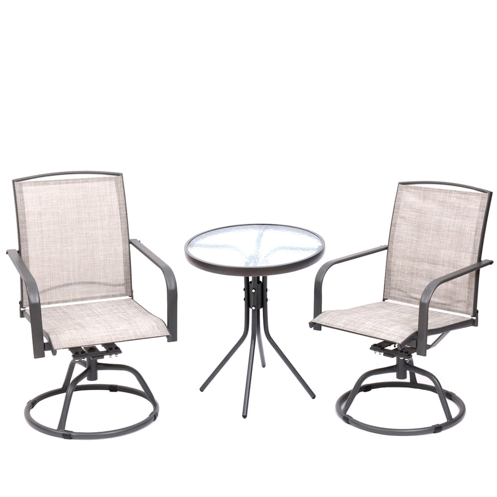 Dulce Domi 3 Pieces Outdoor Furniture, Patio Table and Chairs, Bar