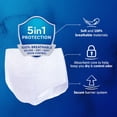 thumbnail image 4 of TENA Incontinence Underwear for Women, Postpartum and Bladder Control, Overnight Protection, Extra Large, 10 Count, 4 of 6