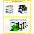 thumbnail image 2 of Zootealy 3x3 Miroir-Cube Speed-Cube Speed Rotation Fluide Tube Magique Blocs en Forme Jouets Casse-Tête/argent Noir 57mm, 2 of 8