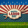 thumbnail image 6 of Decorative Design Happy Labor Day Banner Polyester Material Holiday Decoration for Holiday Celebration Indoor Decoration Outdoor Decor, 6 of 7