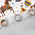 thumbnail image 4 of jejeloiu Cartoon Horse Pattern Black Out Curtains,Colorful Polka Dots Curtains Pack of 2 (42x63 Each) For Girls Boys, 4 of 6