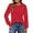 Red, variant on UVN Blouses for Women Dressy Lace Pleated Tunic Tops Casual Long Sleeve Fall Shirts