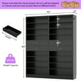 thumbnail image 3 of Homieasy 2-Pack 10-Tier Shoe Cabinet Set with 4 Drawers, 65cm Width Freestanding Organizer – for Entryway, Bedroom, Living Room,Black, 3 of 9