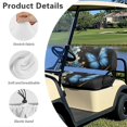 thumbnail image 6 of HUIACONG Butterfly Soft Golf Cart Seat Cover Blanket for Standard Front Bench Seats EZGO TXT RXV, Universal Fit Non-Slip Universal Golf Cart Front Seat Cover, 6 of 7