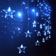 thumbnail image 5 of Cortina de luces LED con forma de estrella, 96 LED, 8 modos de parpadeo, impermeable, luces de carámbanos de 16/19 gotas para balcón, patio, decoración de bodas, 5 of 5