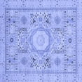 thumbnail image 1 of Ahgly Company Indoor Square Abstract Blue Modern Area Rugs, 6' Square, 1 of 4