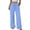 07# Light Blue, variant on HKYNLAG Women Linen Pants Summer Casual Loose Wide Leg Palazzo Pants Drawstring High Waist Flowy Beach Trousers with Pockets Gray XL