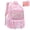 Pink, variant on BUTIED Cute Butterfly Backpacks Wide Clamshell Opening Bookbag with Reflective Strips & Multiple Pockets, Waterproof Durable Daypack