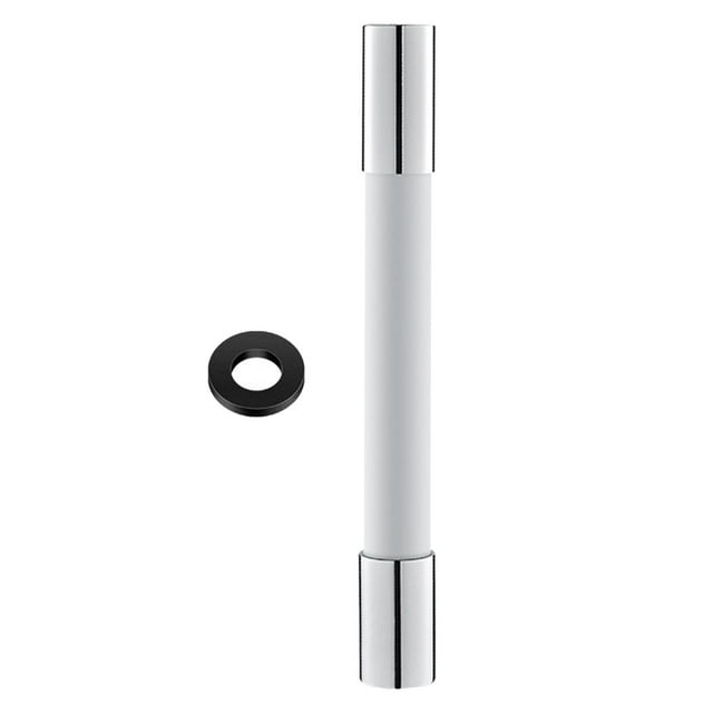 Tubo de extensión de grifo secretgardenu, manguera de agua flexible ajustable multiusos Blanco 30cm