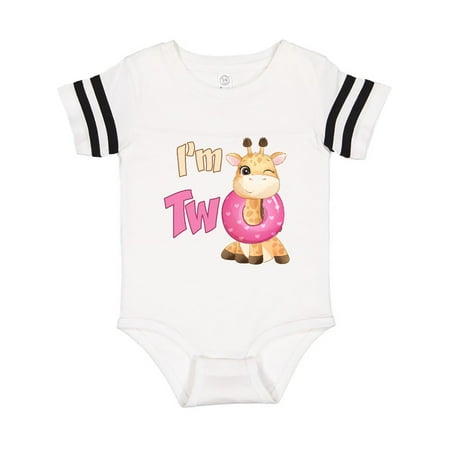 

Inktastic I m Two Giraffe Gift Baby Boy or Baby Girl Bodysuit