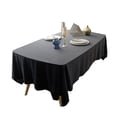 thumbnail image 1 of Lishi Waterproof Rectangle Tablecloth - Stain Resistant, Wrinkle Free, Washable Polyester Table Cover for Dining, Party, Buffet, Wedding (1m x 1m), 1 of 5