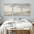 thumbnail image 3 of PixonSign Framed Canvas Print Wall Art Set Storm Cloud Coastal Beach Nature Wilderness Fine Art Illustrations Decorative Multicolor Landscape Rustic Country/Farmhouse - 16"x24"x3 White, 3 of 5