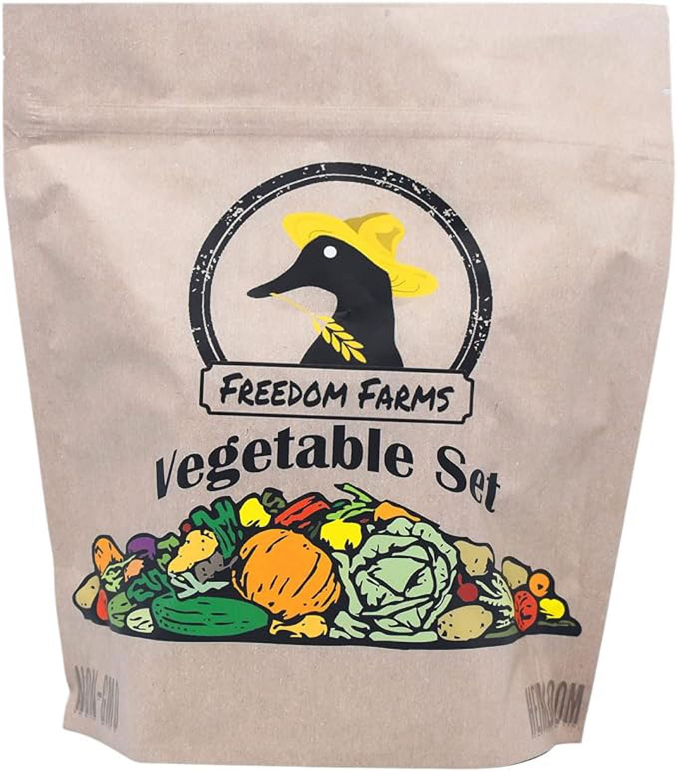 Black Duck Brand 50 Packs Assorted Heirloom Vegetable Seeds 50 Varieties Over 20,000 Heirloom Seeds, Includes Freedom Farms Vegetable Set Mylar Bag for Optimal Seed Storage! 100% Non-GMO
