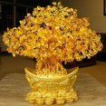 thumbnail image 2 of Feng Shui Citrine Money Wealth Tree Chinese Fortune Tree Crystal Tree Home Decor, 2 of 8