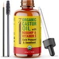 thumbnail image 6 of Seven Minerals Organic Castor Oil 4oz with Rosehip & Vitamin E for Eyelashes, Eyebrows, Face & Hair Growth, 6 of 7