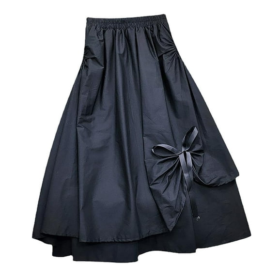 Caihaooo Skirt Holster Womens Irregular A Line Midi Skirt With Big Swing Summer Casual Skirt