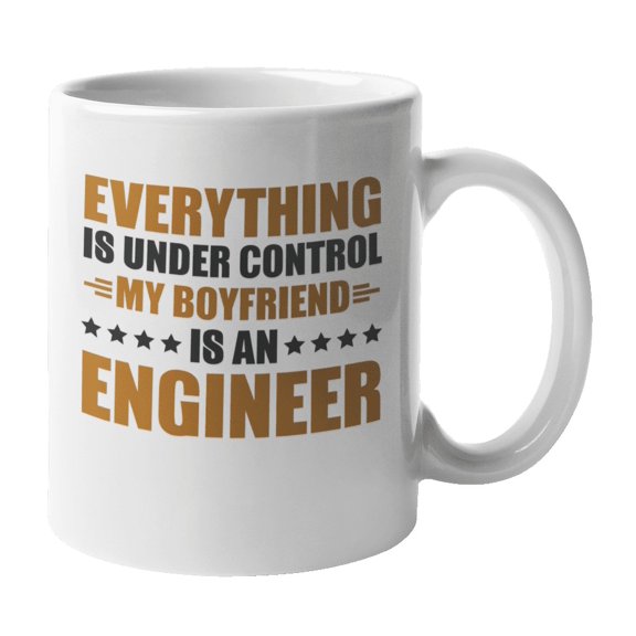Engineer Boyfriend, Funny Engineering Coffee & Tea Gift Mug (11oz)