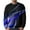 Blue, variant on Fesfesfes Mens Shirts Long Sleeve Casual Round Neck Long Sleeve Pullover 3D Printed Sweatshirts Blouse Clearance Under 10$