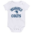 thumbnail image 4 of Newborn & Infant Royal/White/Heather Gray Indianapolis Colts Three-Pack Eat, Sleep & Drool Retro Bodysuit Set, 4 of 4