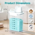 thumbnail image 4 of Tokokimo 2 Packs Laundry Powder Container, Laundry Detergent Dispenser with Lids, Laundry Scent Booster Beads Dispenser for Washing Powder, Soda Powder, Grain, 4 of 6