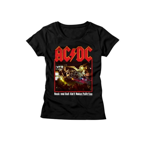 AC/DC Hard Rock Band Music Group Ain't Noise Pollution Womens T-Shirt Tee