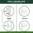 thumbnail image 5 of FXW Rollick Dog Playpen for Courtyard, RV Camping, 40'' 16 Panels for Large Dogs, White, 5 of 5