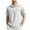 White, variant on Coorders Men's and Big Men's Turndown Collar Shirts Short Sleeves, Men's Knit Button-Up Shirt Pocket,Khaki,XXXL