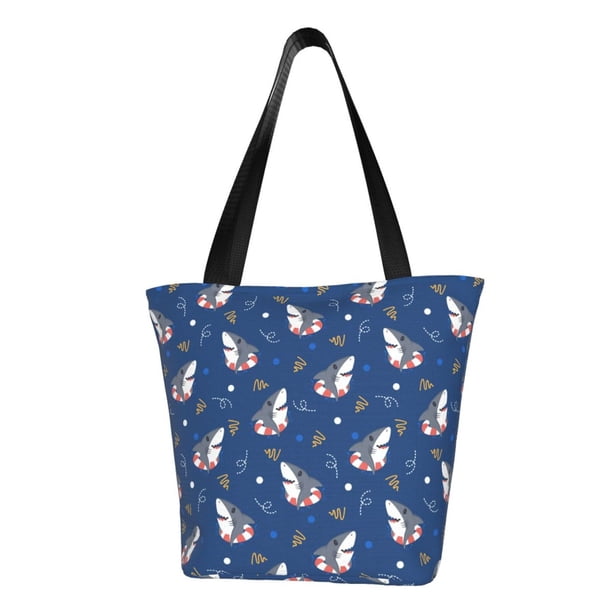Easygdp Cute Shark Bolso de Hombro para Mujer, Bolso Bandolera y Cartera de Mano Elegante para Uso Diario